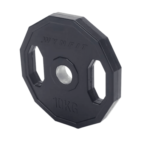 Disque olympique caoutchouc poignees 5 kg